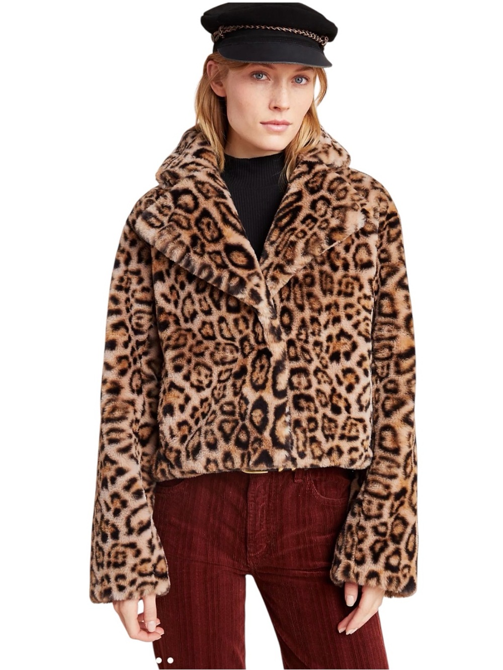 ANTHROPOLOGIE Felina Faux Fur Jacket